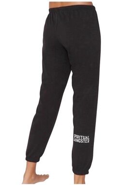 Spiritual Gangster Dark Gray Jogger Sweatpants Size Medium